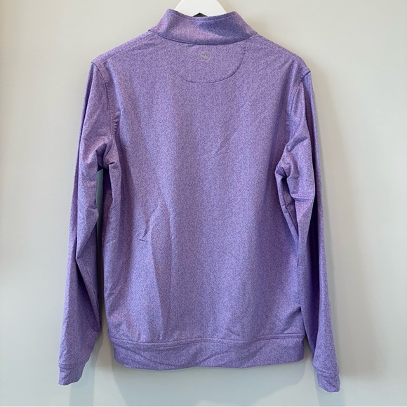 Peter Millar Men’s Quarterzip QZip Quarter Zip Jacket Sweater Sweatshirt Purple - Picture 9 of 9